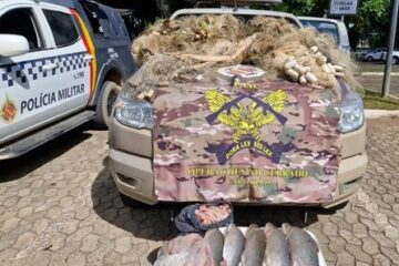 Polícia Militar do Distrito Federal faz operação e apreende 102 peixes em combate à pesca ilegal
